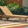 Teak sun deck