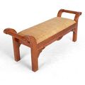 Plantation bench rattan