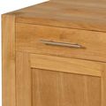 Teak wood buffet drawers detail