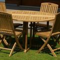 Teak folding chair1
