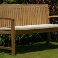 Teak garden bench