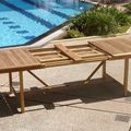Teak garden ext table