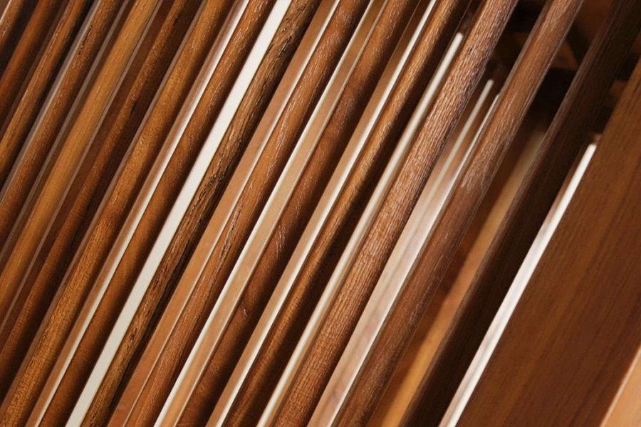 Wooden trellis detail