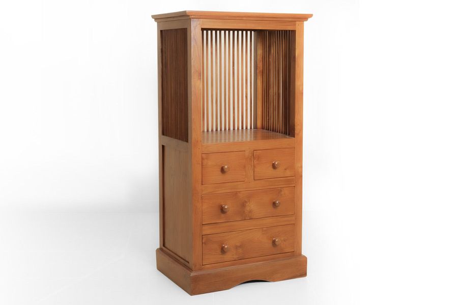 Trellis bookshelf front view