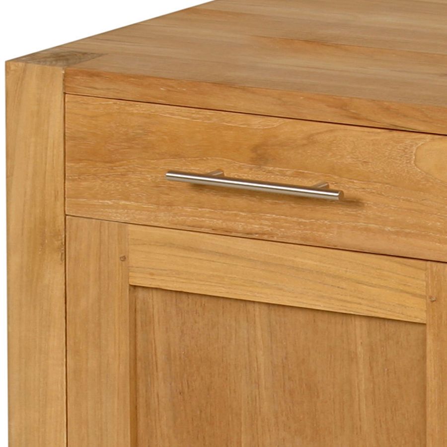 Teak wood buffet drawers detail
