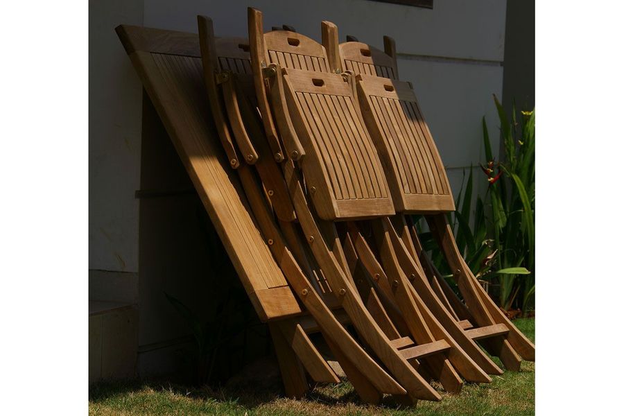 Teak folding chair2