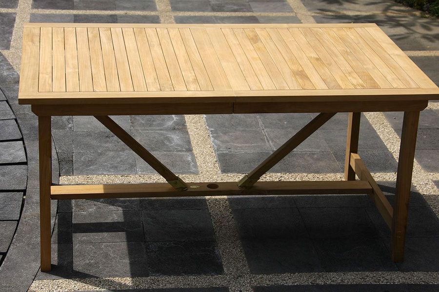 Teak garden ext table2