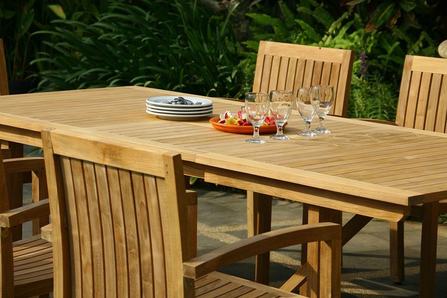 Teak garden ext table3