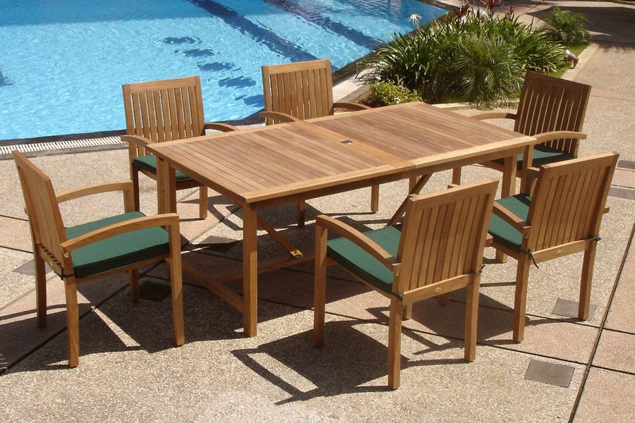 Teak garden ext table4