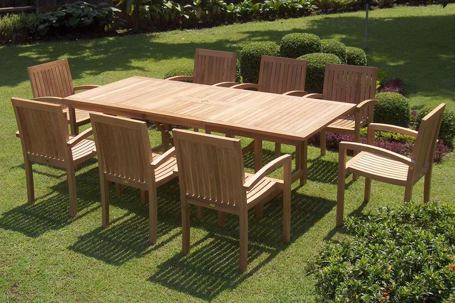 Teak stacking chair2