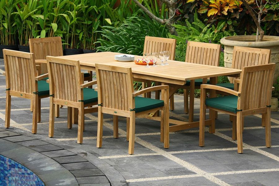 Teak stacking chair4