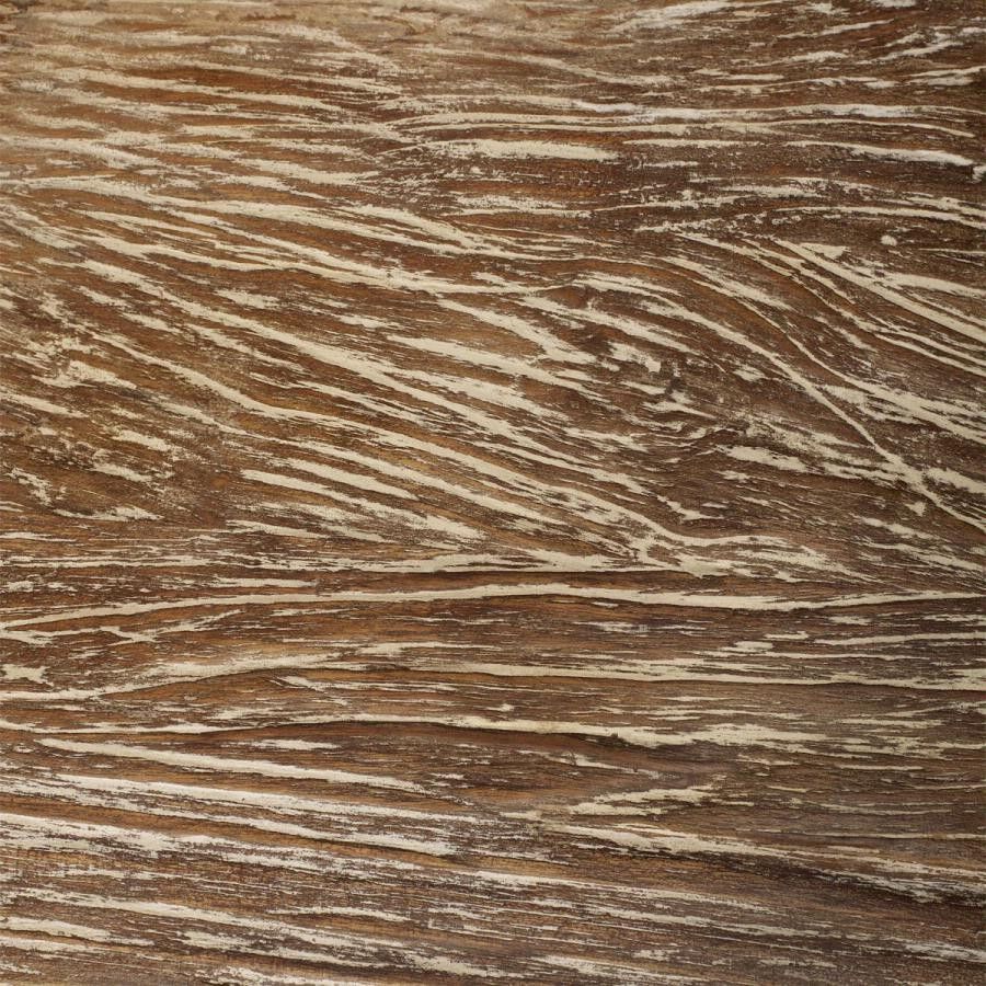 Reclaimed wood platform bed wire brushed detail