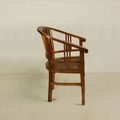 Side details of the Batavia teak wood armchair