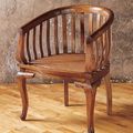 Barrel chair rattan seat