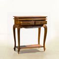 Batavia console table 2 drawers pulled out