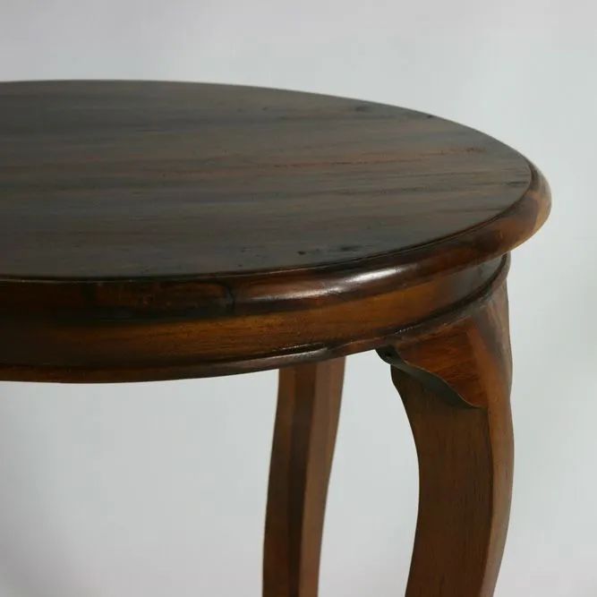 Batavia round table dark teak