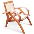 Teak bamboo becak chair