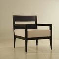 Tapered legs mahogany easy chair