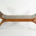 Kartini teak bench light brown woodstain