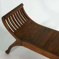 Kartini teak bench wood seat detail