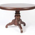 Indonesian teak pedestal table