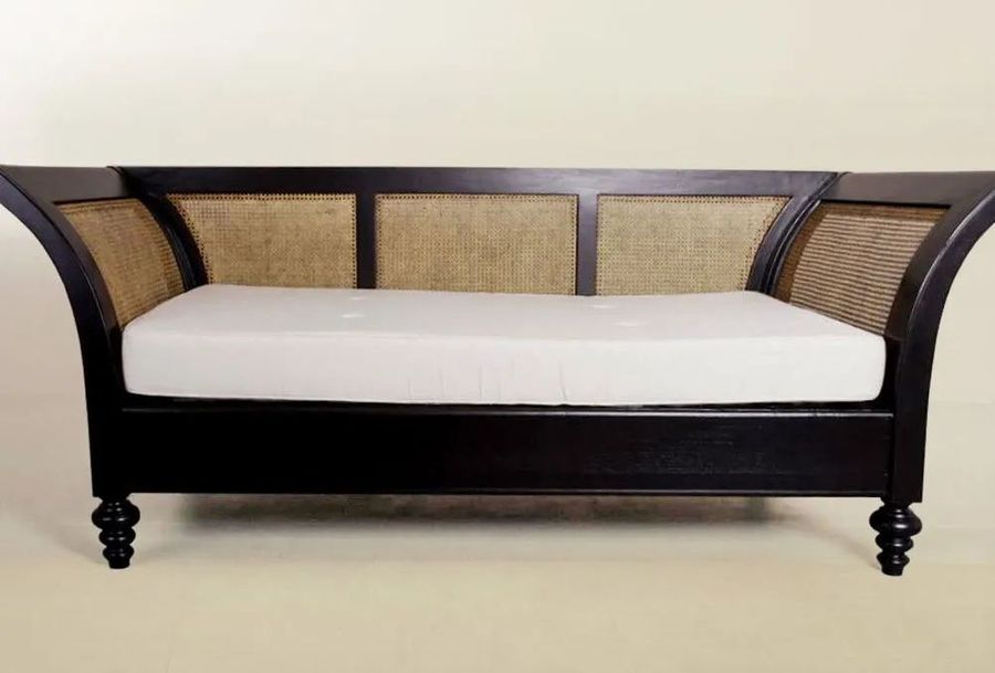 Caribbean teak frame sofa