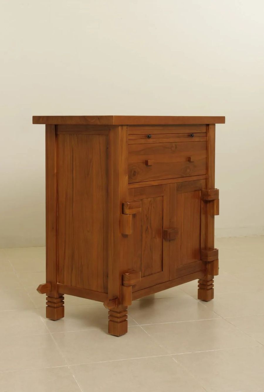 Lombok wooden hinges bedside