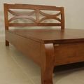 Samurai platform bed legs detail