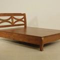 Samurai bed platform solid wood mattress support