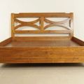 Samurai bed solid wood mattress base