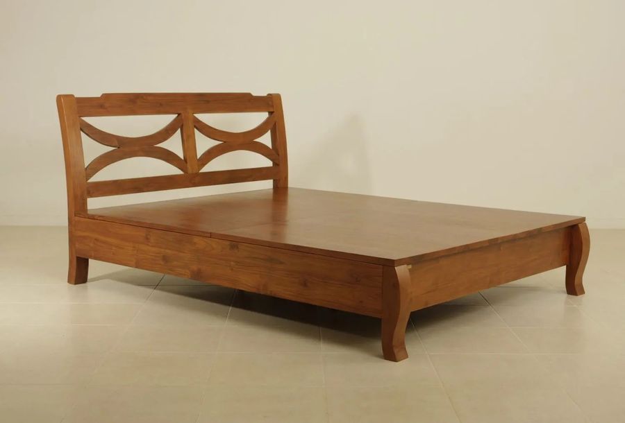 Samurai bed platform solid wood mattress support