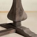Onion dining table pedestal detail