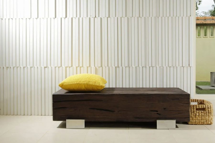 Drift wood natural distressed coffee table steel legs