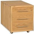 Teak wood filing cabinet 2 drawers
