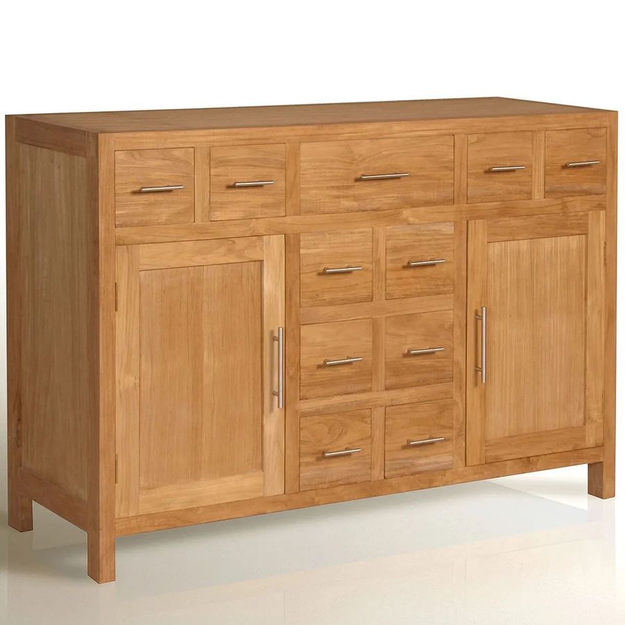 Teak wood sideboard 11 drawers