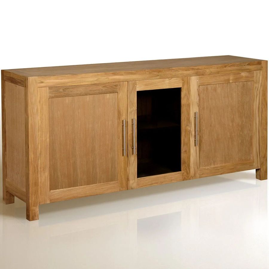 Teak wood sideboard 3 doors