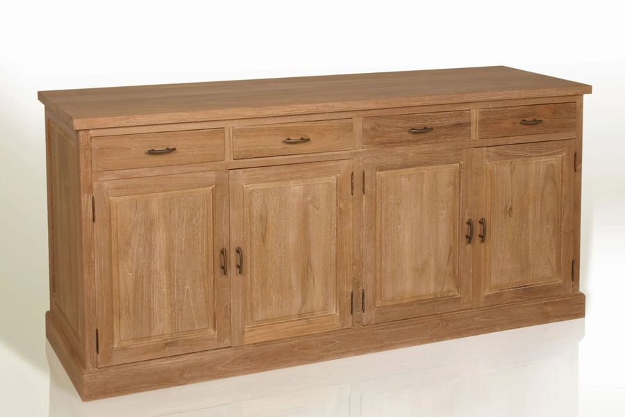 Teak wood sideboard 4 doors