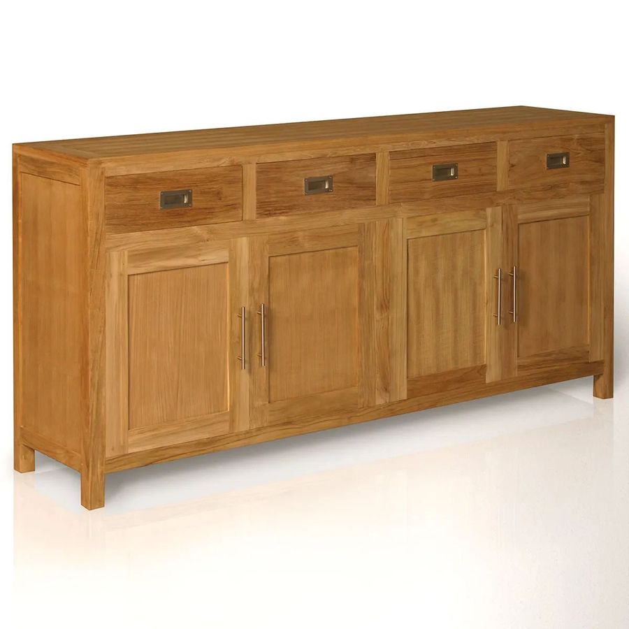 Teak sideboard 4 drawers 4 doors