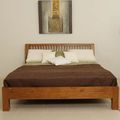 Mission bed curved headboard single mattress