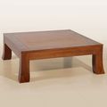 Teak wood altar center table dark brown