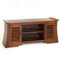 Japanese tv stand 2 sliding doors center opened