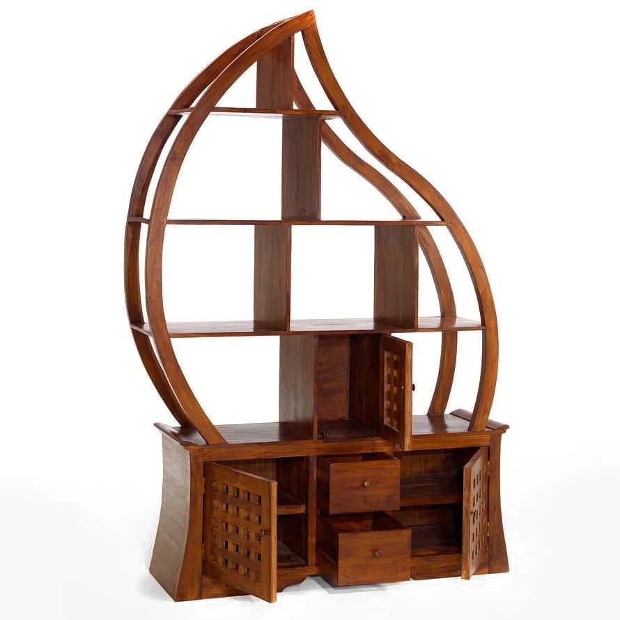 Flame shelving 2 doors base doors opened