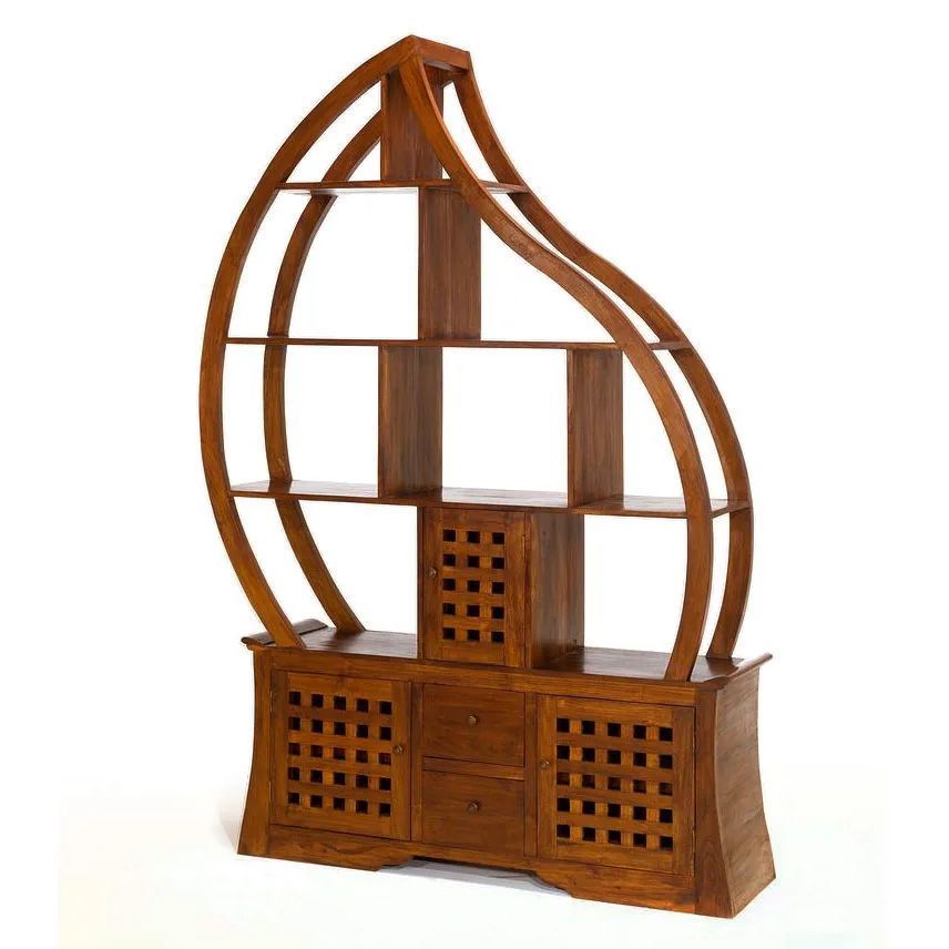 Flame shelving 2 doors base front right detail