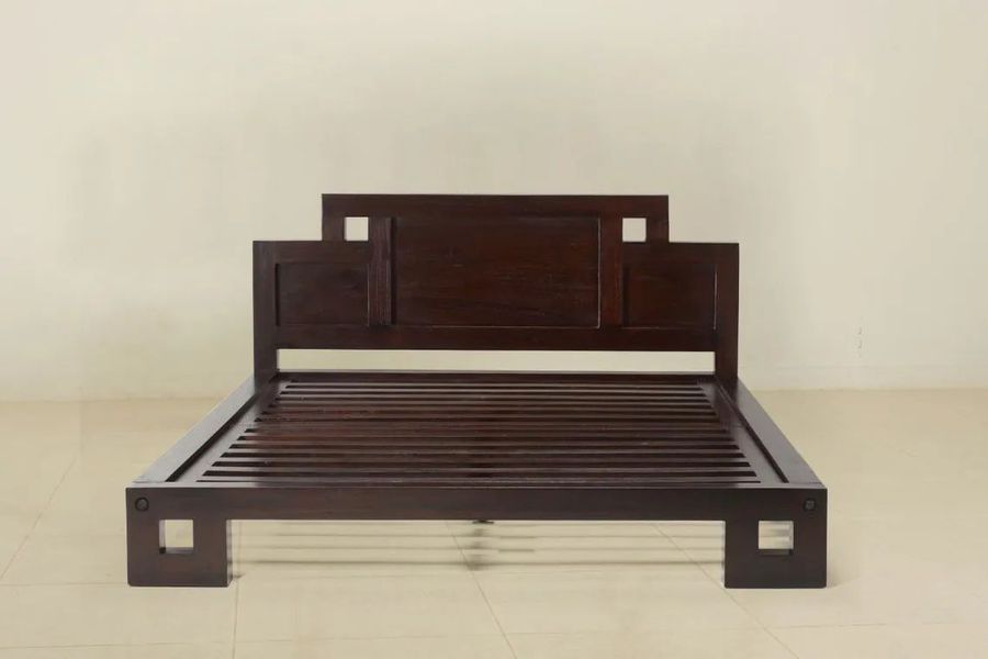 Oriental simple bed wooden slats mattress support