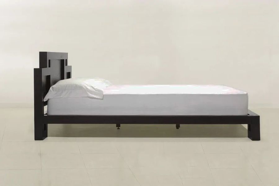 Oriental simple bed side rail detail