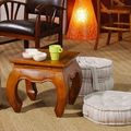 Opium small side table with floor pillows