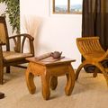 Traditional Javanese chair and opium small side table