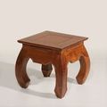 Opium small side table made of teak wood