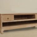 Opium wide tv stand unfinished mindi wood