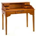Plain desk teak wood 5 drawers pulled